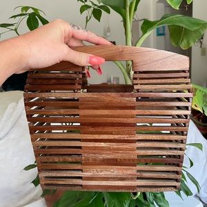 Vintage Inspired Wooden Purse